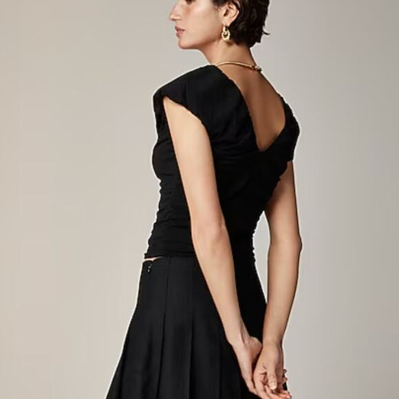 J. Crew Ruched V-Neck Top Size Medium - Picture 10 of 10